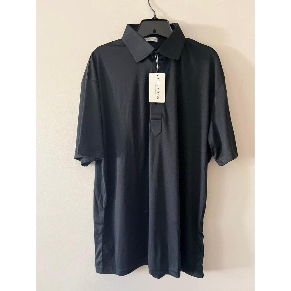 Collars & Co Dress Collar Polo Black XL NWT